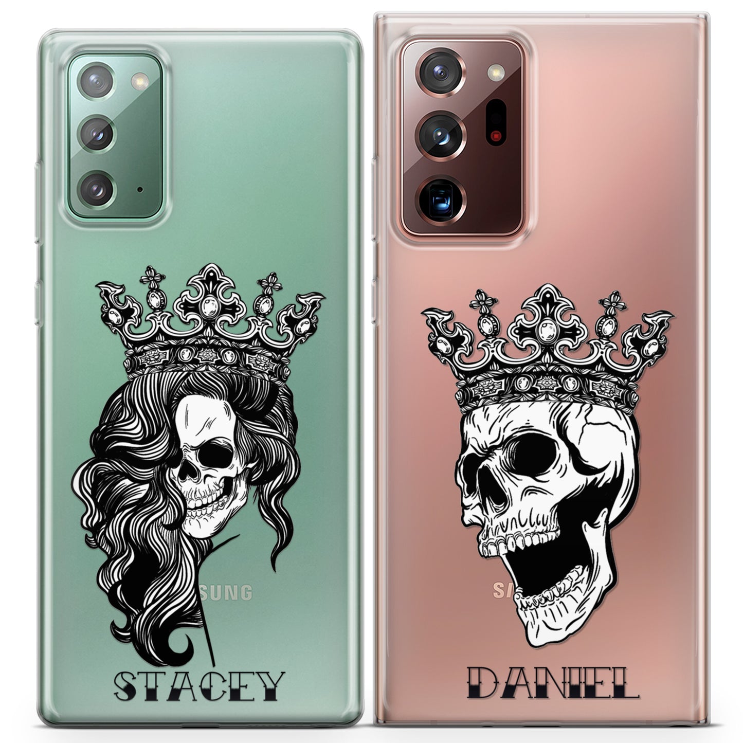 Cavka iPhone Couple Cases Skull King and Queen