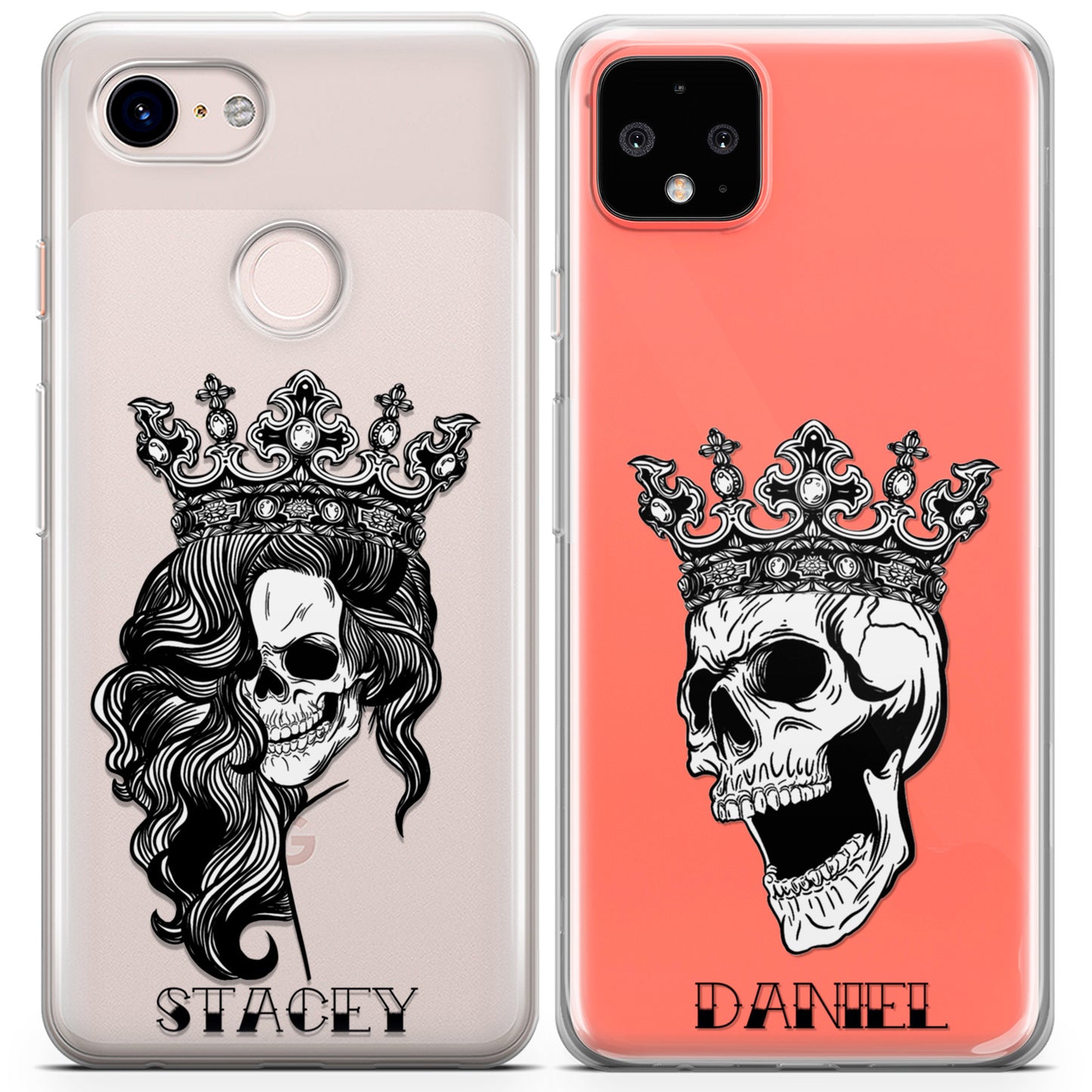 Cavka iPhone Couple Cases Skull King and Queen