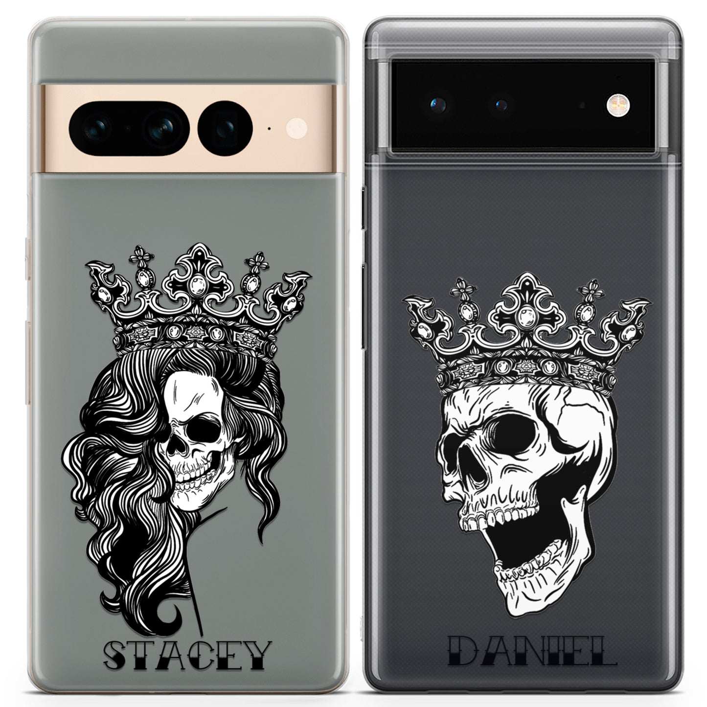 Cavka iPhone Couple Cases Skull King and Queen