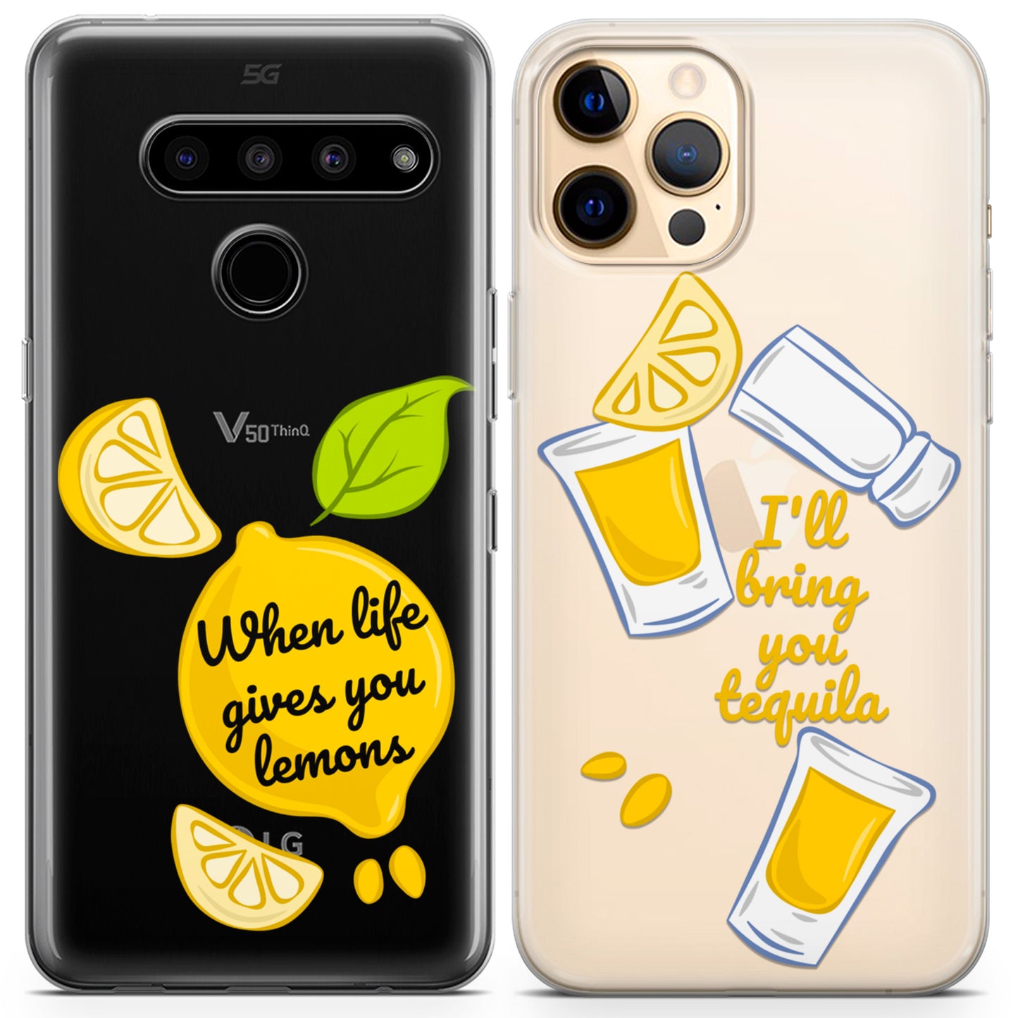 Cavka iPhone Couple Cases Lemons Quote