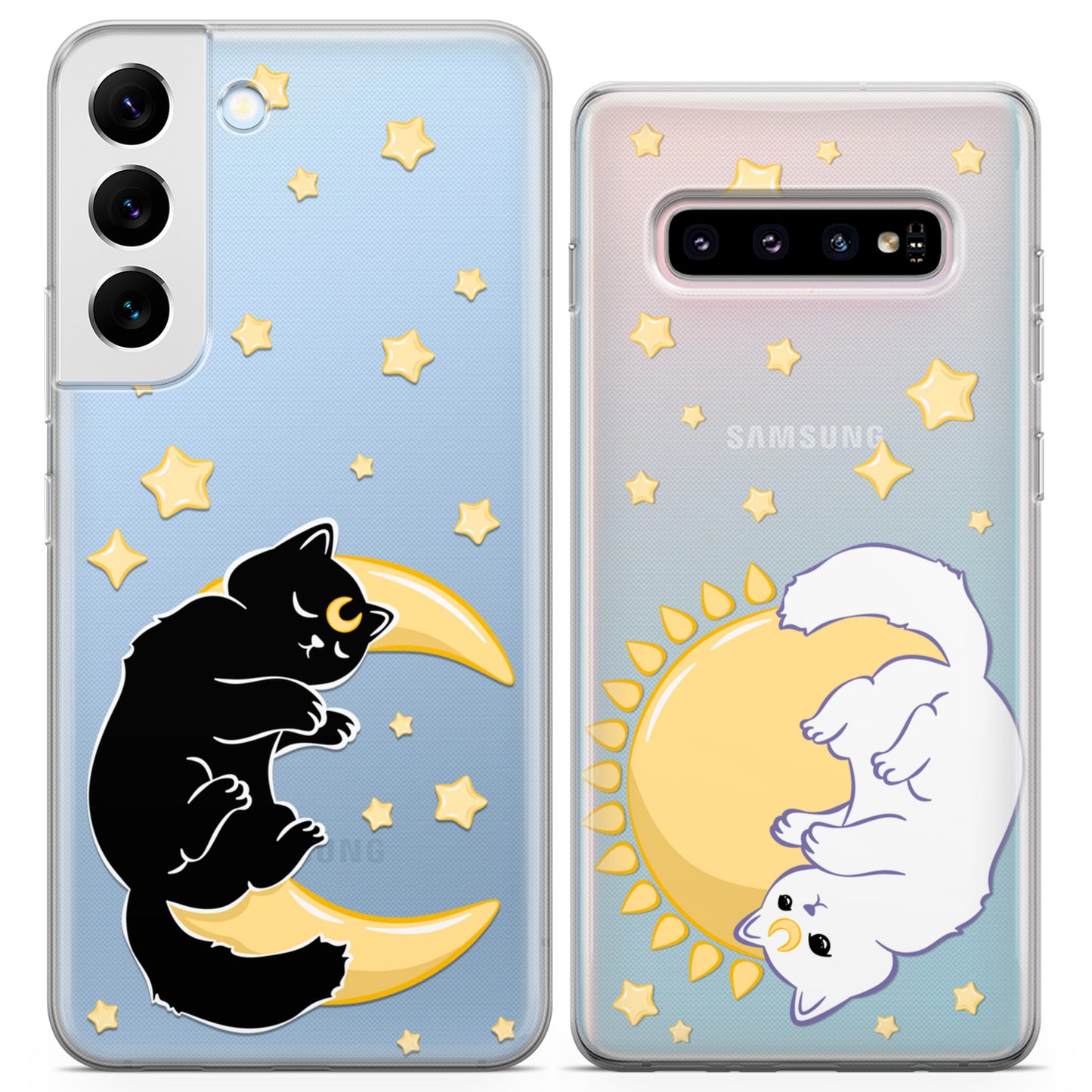 Cavka iPhone Couple Cases Celestial Cats