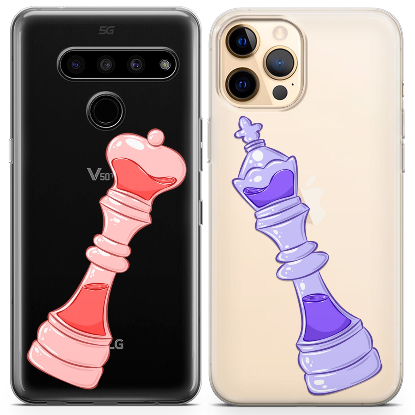 Cavka iPhone Couple Cases Chess Pieces