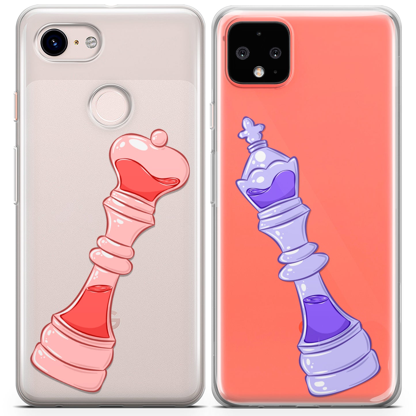 Cavka iPhone Couple Cases Chess Pieces
