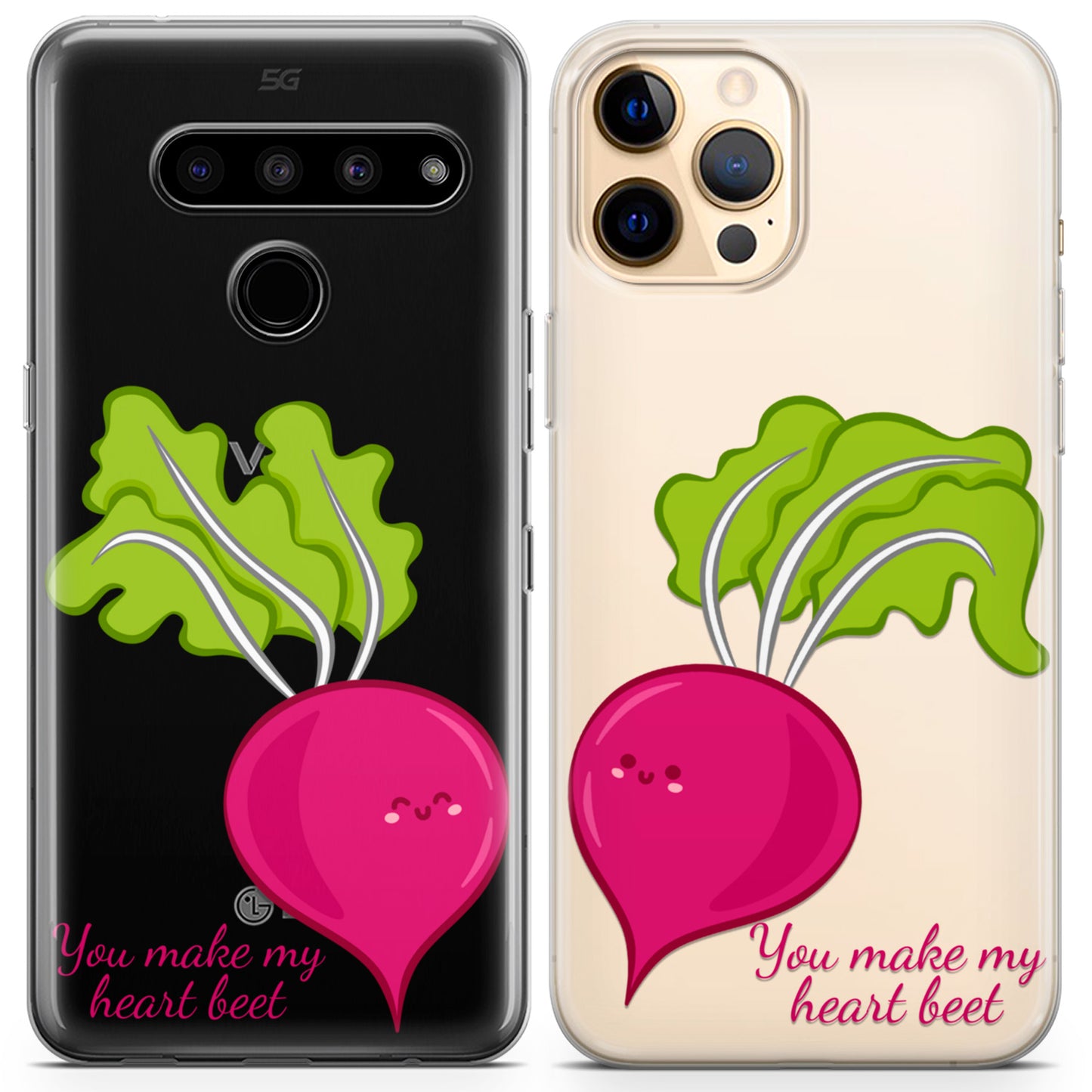 Cavka iPhone Couple Cases You Make My Heart Beet