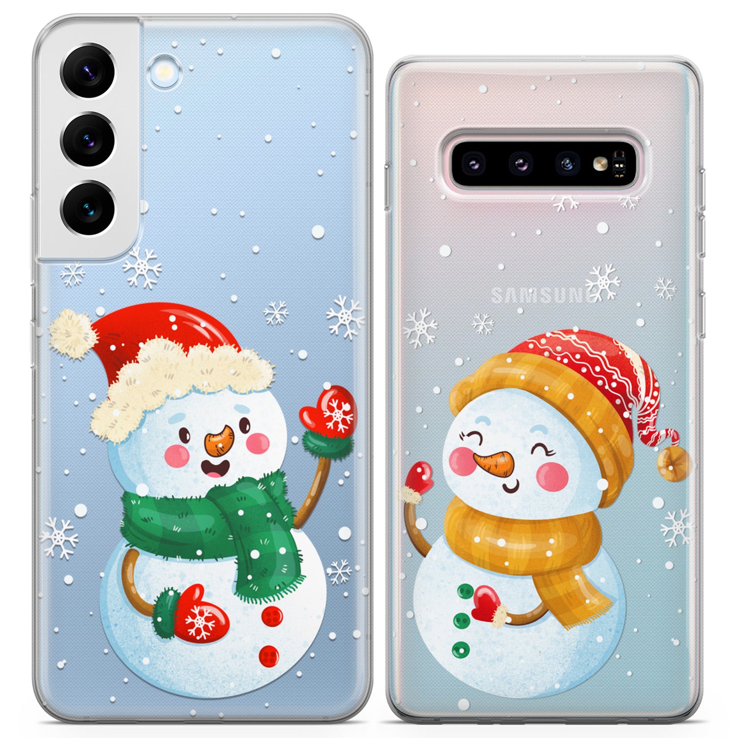 Cavka iPhone Couple Cases Winter Snowmen