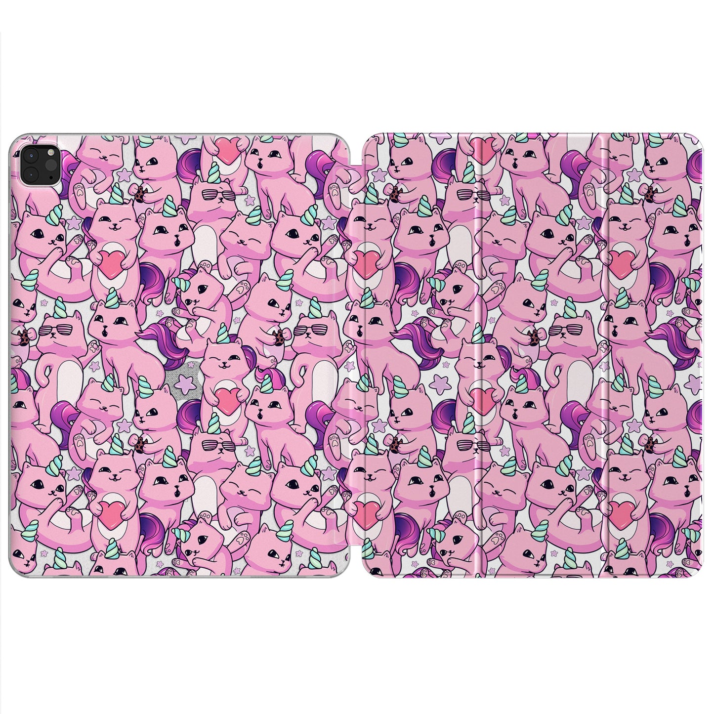 Cavka Apple iPad Smart Cover Pink Cat Unicorn