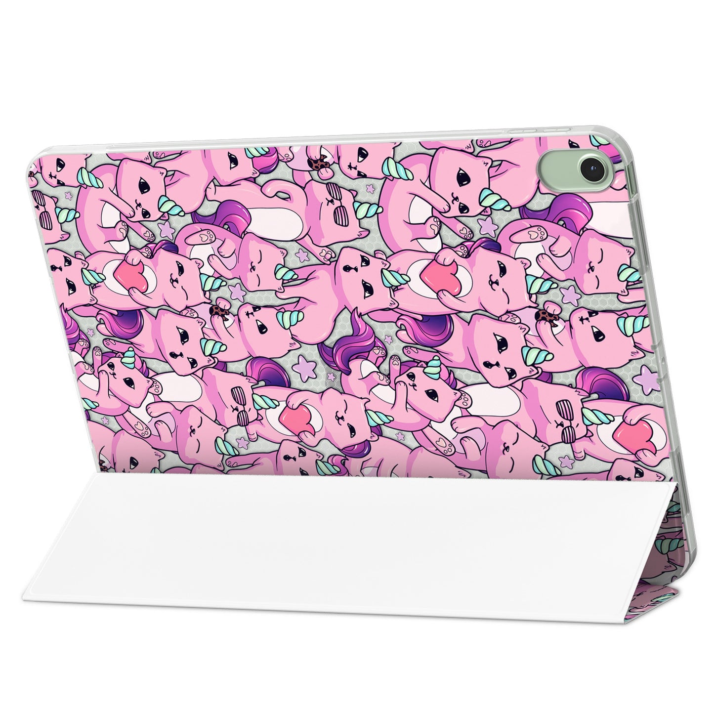 Cavka Apple iPad Smart Cover Pink Cat Unicorn