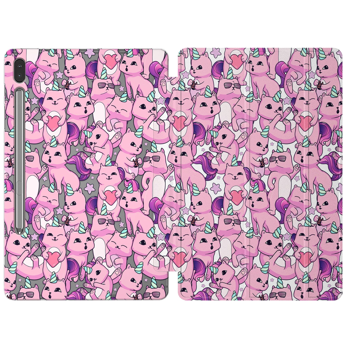 Cavka Apple iPad Smart Cover Pink Cat Unicorn