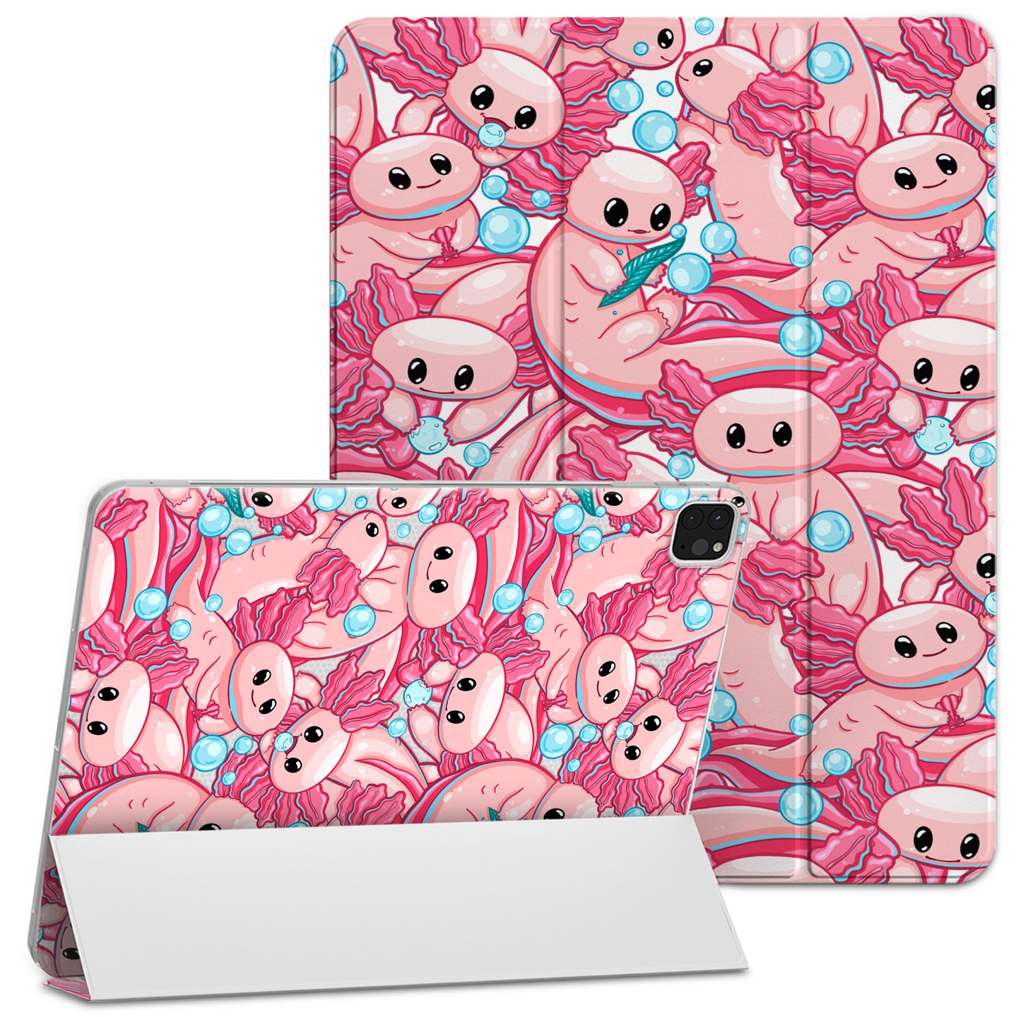 Cavka Apple iPad Smart Cover Cute Pink Axolotl