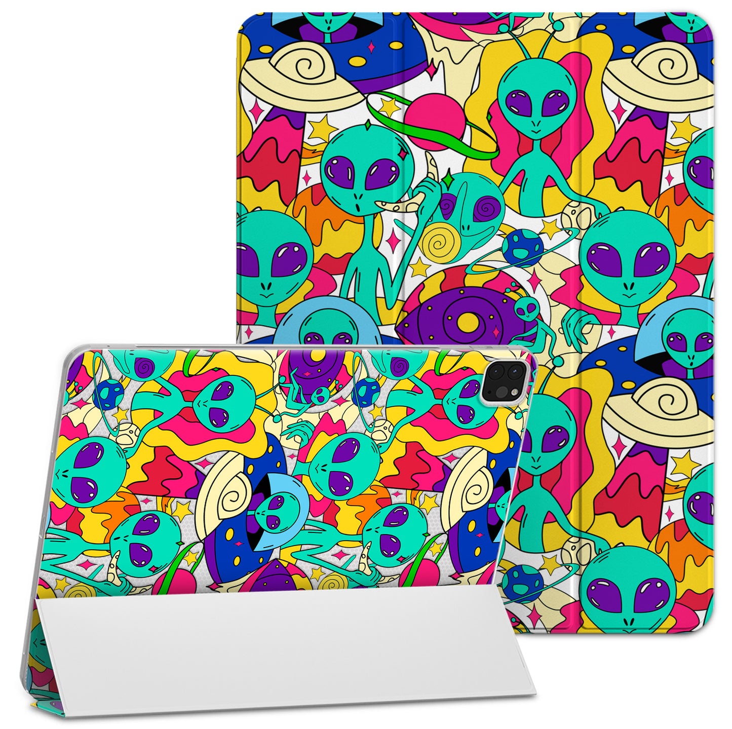 Cavka Apple iPad Smart Cover Alien Cartoon UFO
