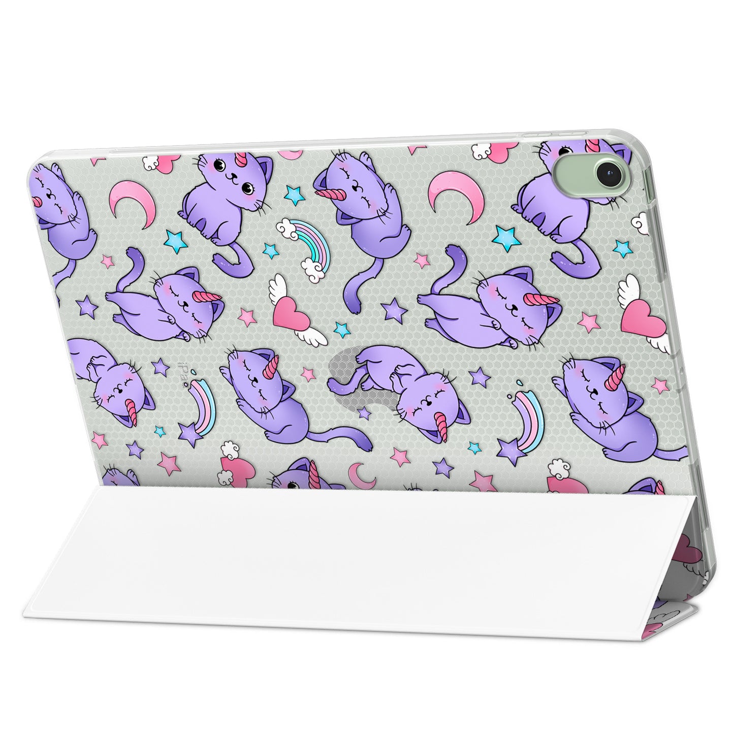 Cavka Apple iPad Smart Cover Purple Cat Unicorn