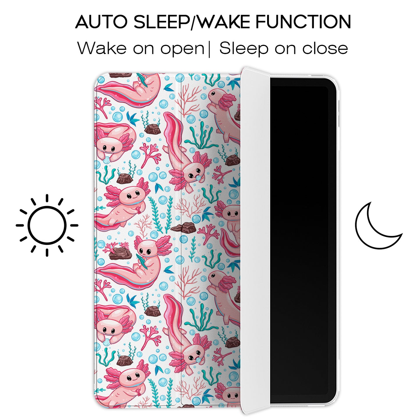 Cavka Apple iPad Smart Cover Kawaii Axolotl