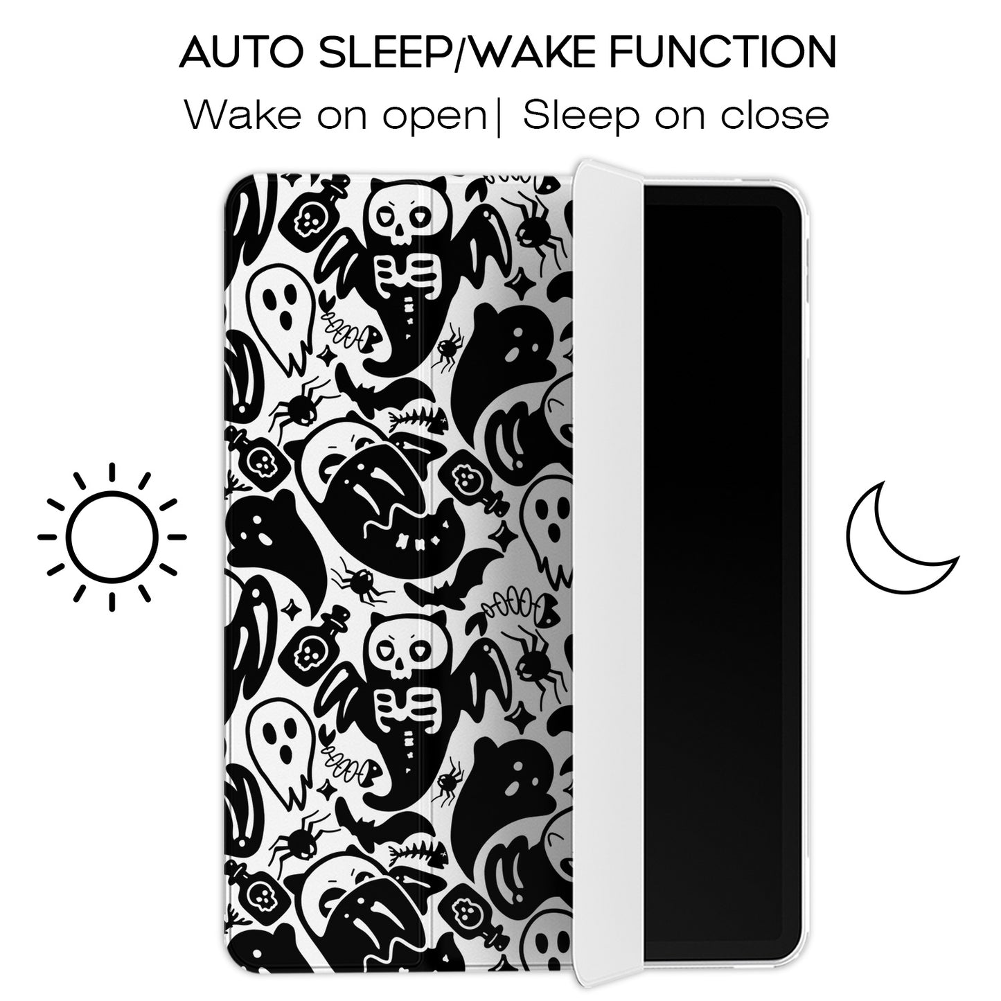 Cavka Apple iPad Smart Cover Funny Cat Skull