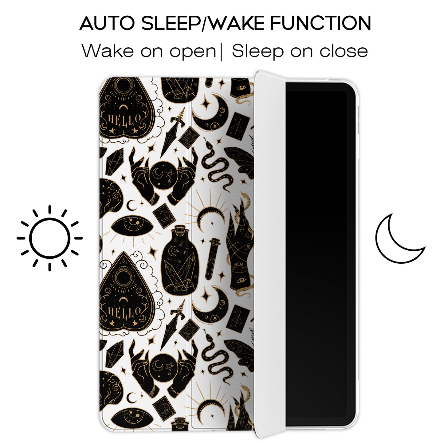 Cavka Apple iPad Smart Cover Ouija Board Pattern