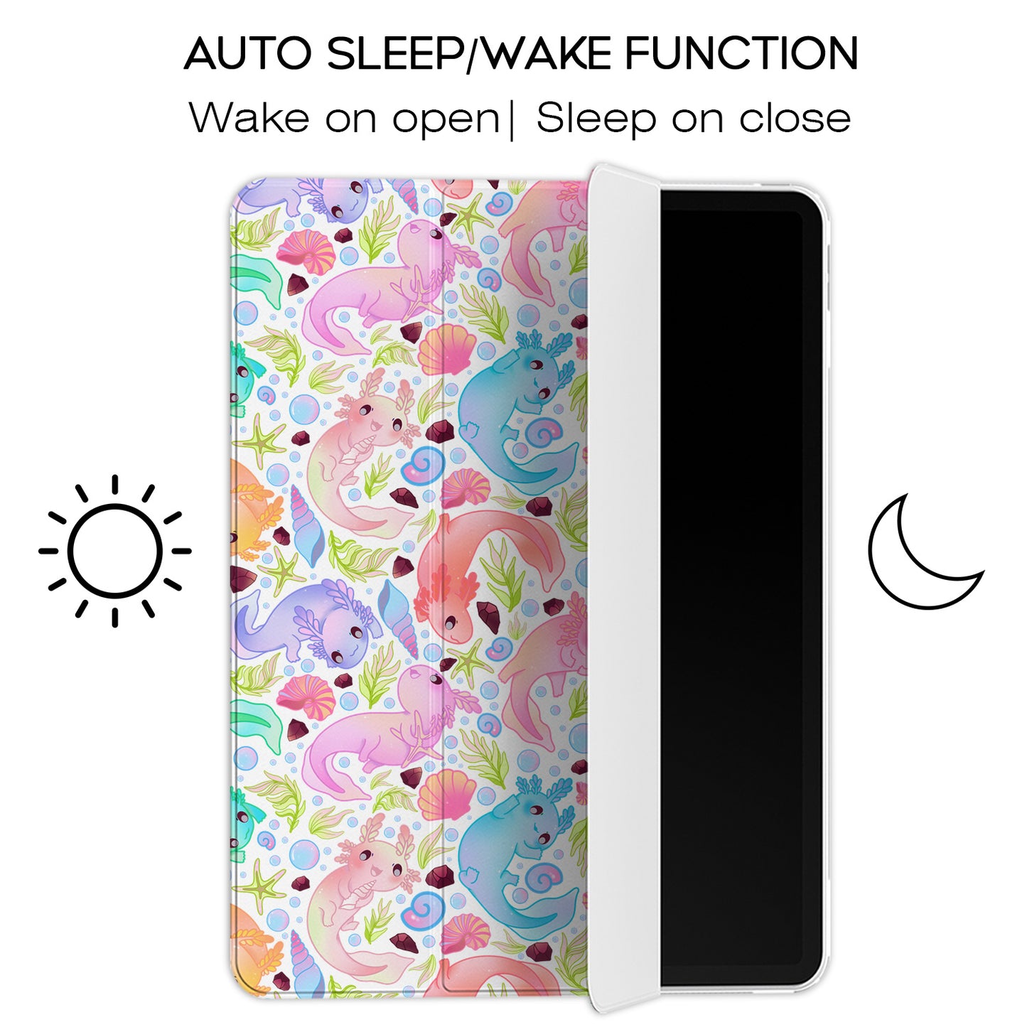 Cavka Apple iPad Smart Cover Colored Axolotls