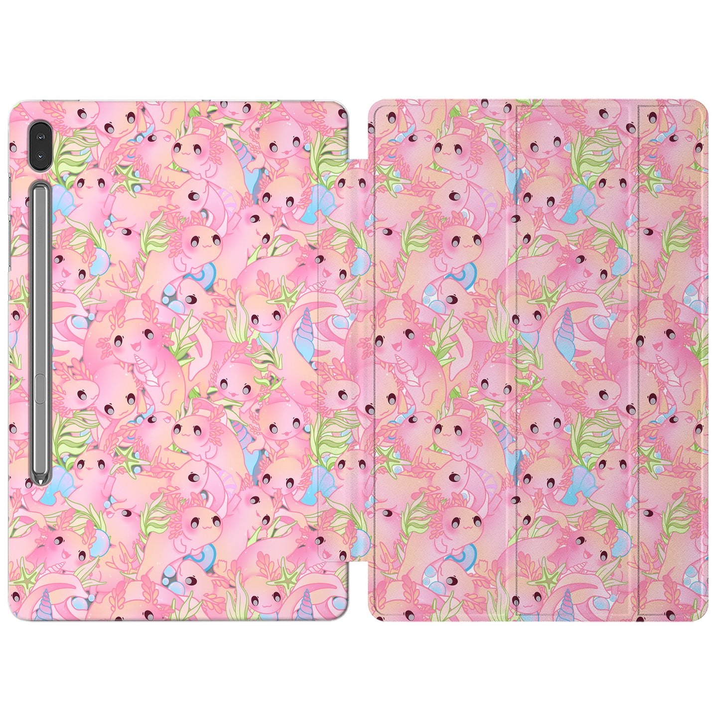 Cavka Apple iPad Smart Cover Cute Axolotl Pattern