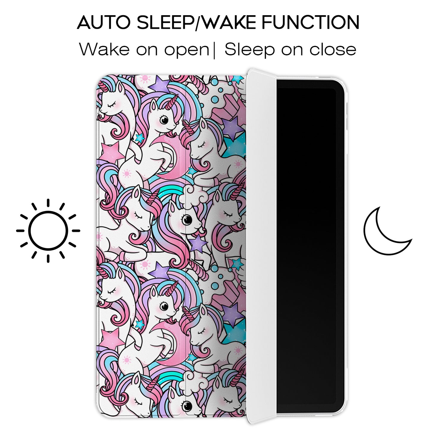 Cavka Apple iPad Smart Cover Kawaii Unicorn Dream