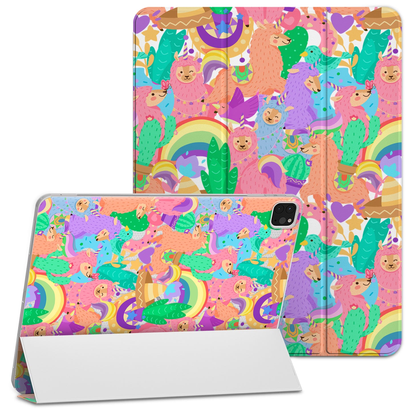 Cavka Apple iPad Smart Cover Cute Pink Llama