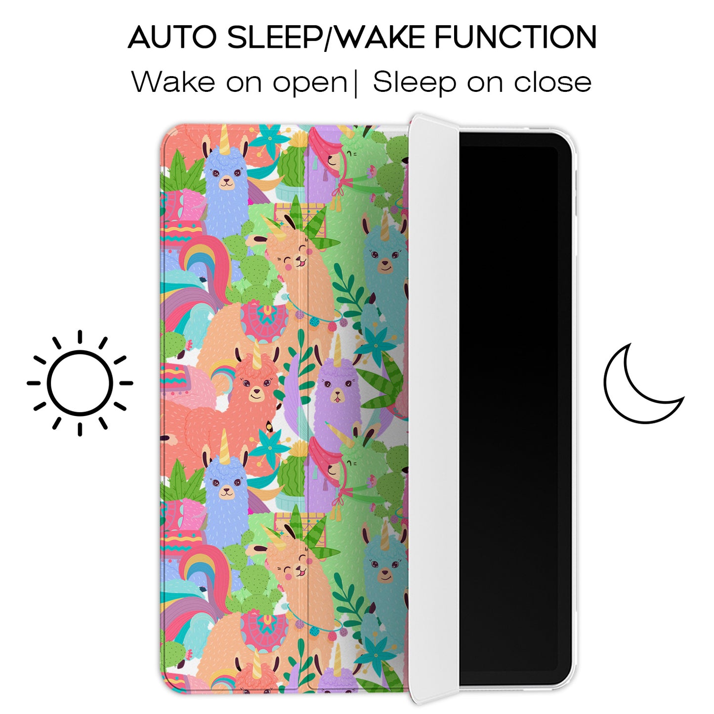 Cavka Apple iPad Smart Cover Pink Llamacorn