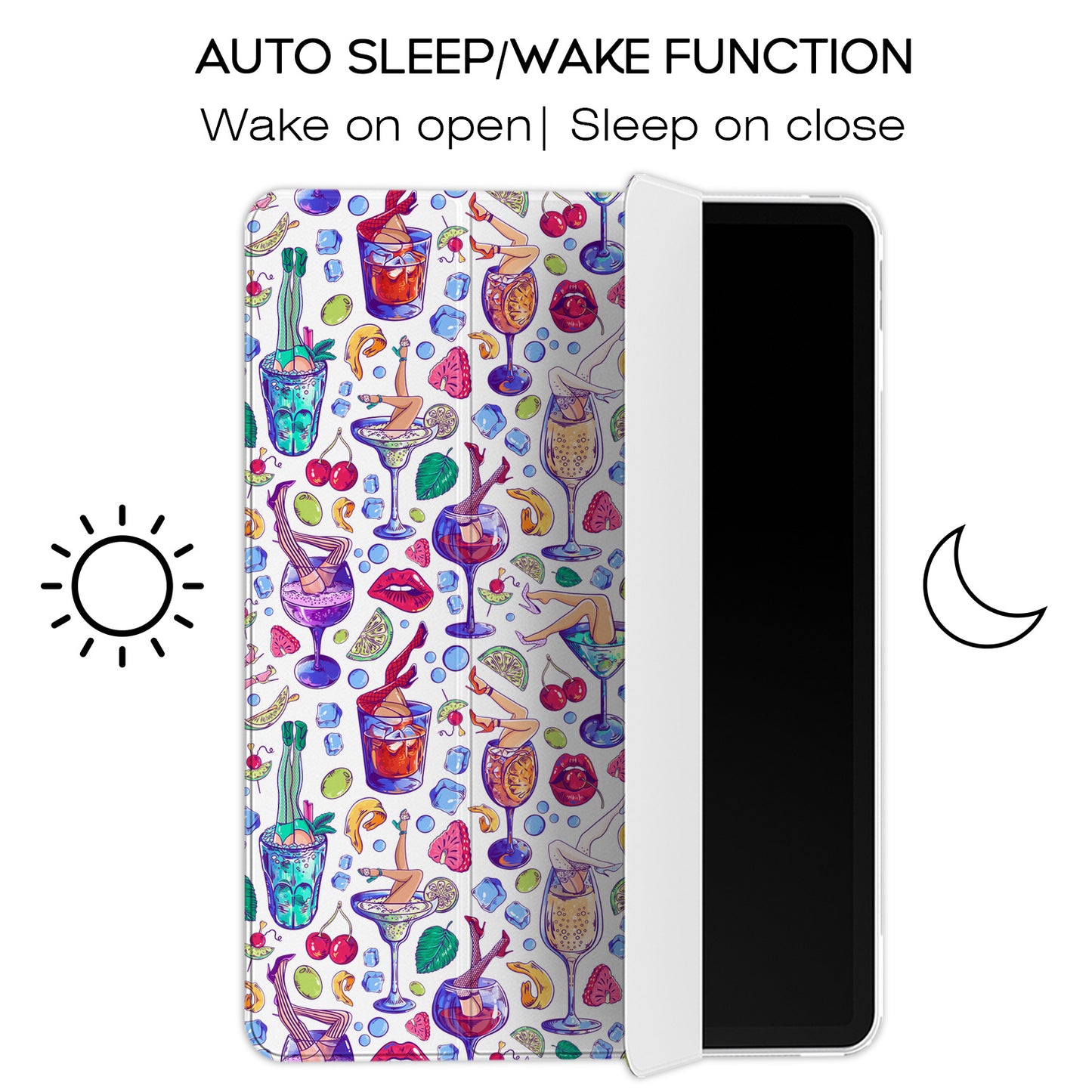 Cavka Apple iPad Smart Cover Girlish Pin Up Cocktails