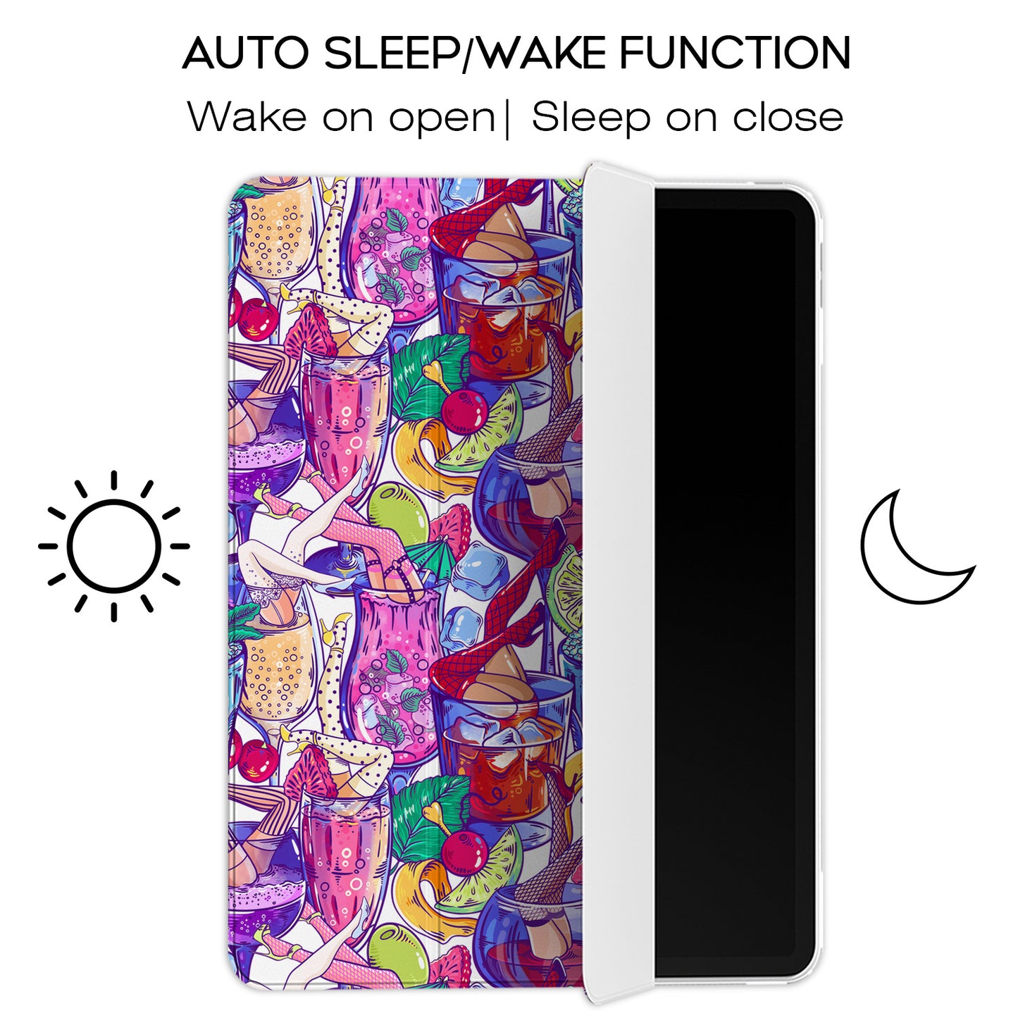 Cavka Apple iPad Smart Cover Girls Pin Up Cocktails Colorful