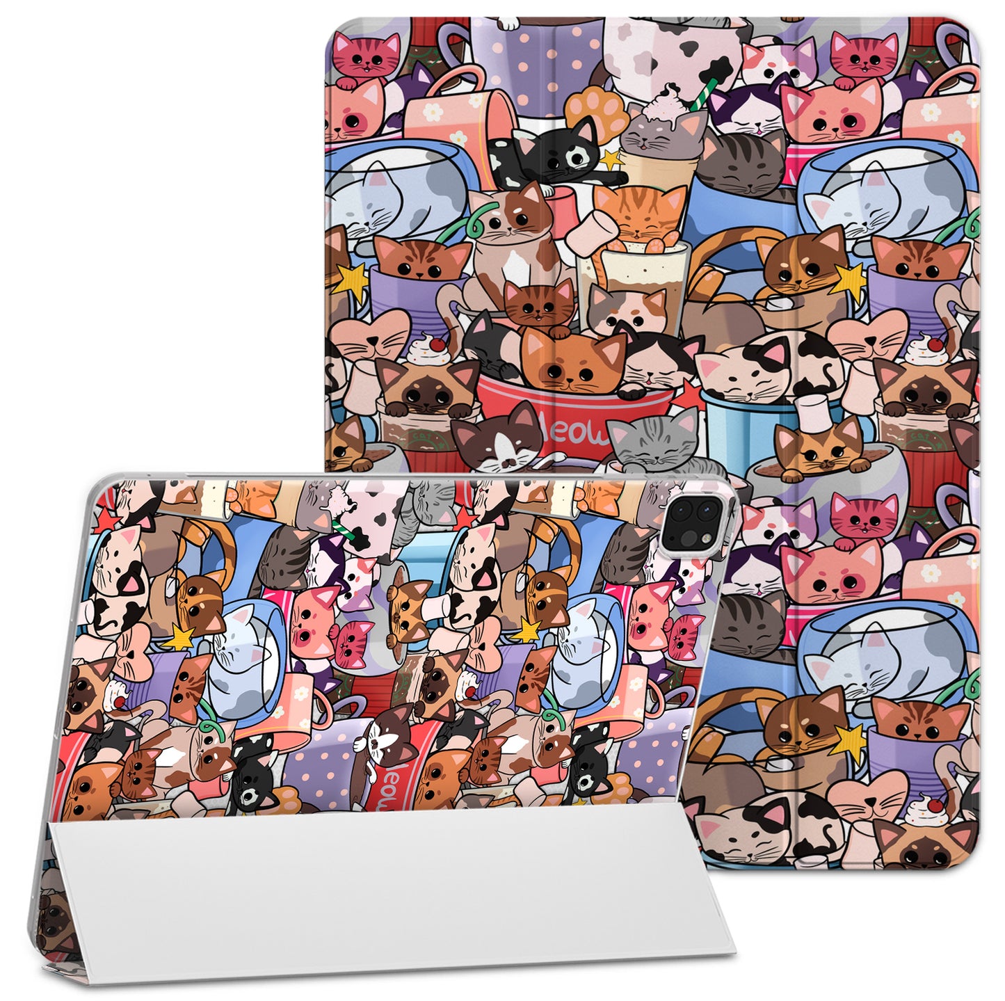 Cavka Apple iPad Smart Cover Coffee Cats