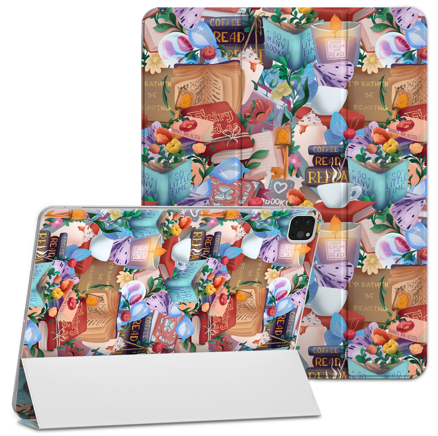 Cavka Apple iPad Smart Cover Floral Books