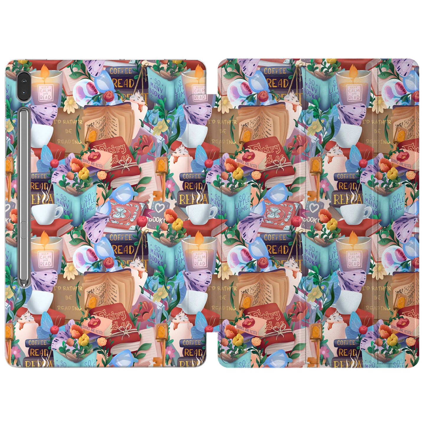 Cavka Apple iPad Smart Cover Floral Books
