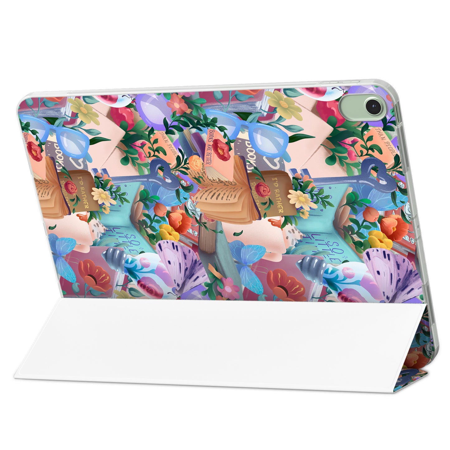 Cavka Apple iPad Smart Cover Cute Floral Books