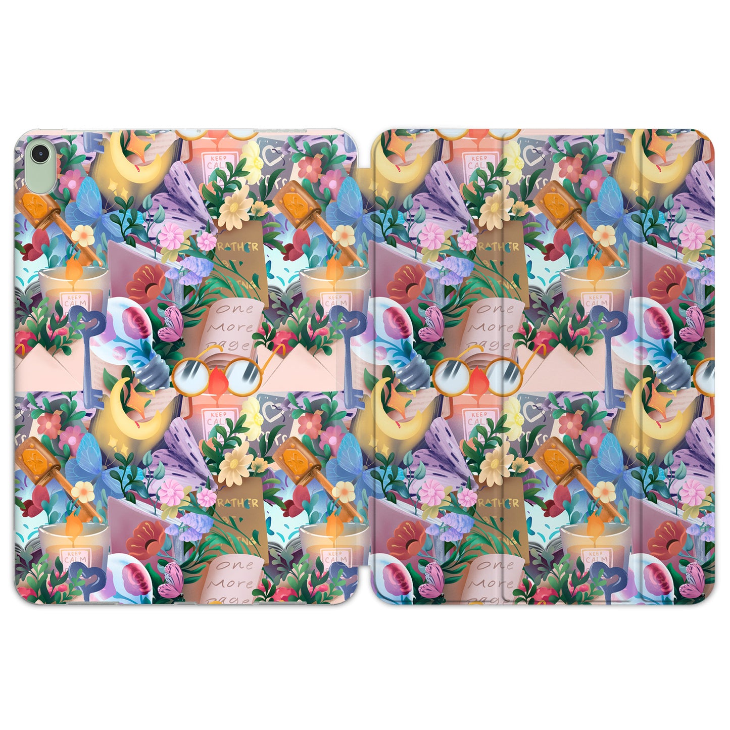 Cavka Apple iPad Smart Cover Flowers Books