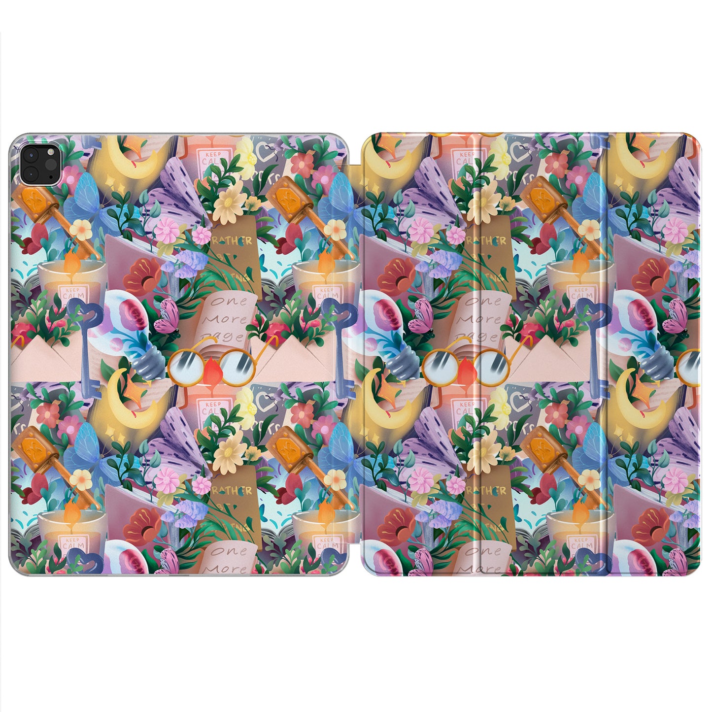 Cavka Apple iPad Smart Cover Flowers Books