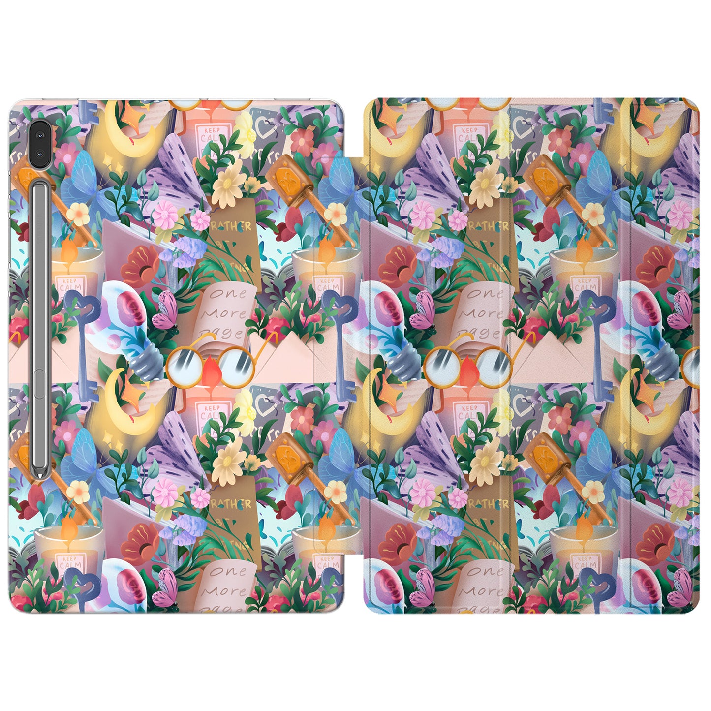 Cavka Apple iPad Smart Cover Flowers Books