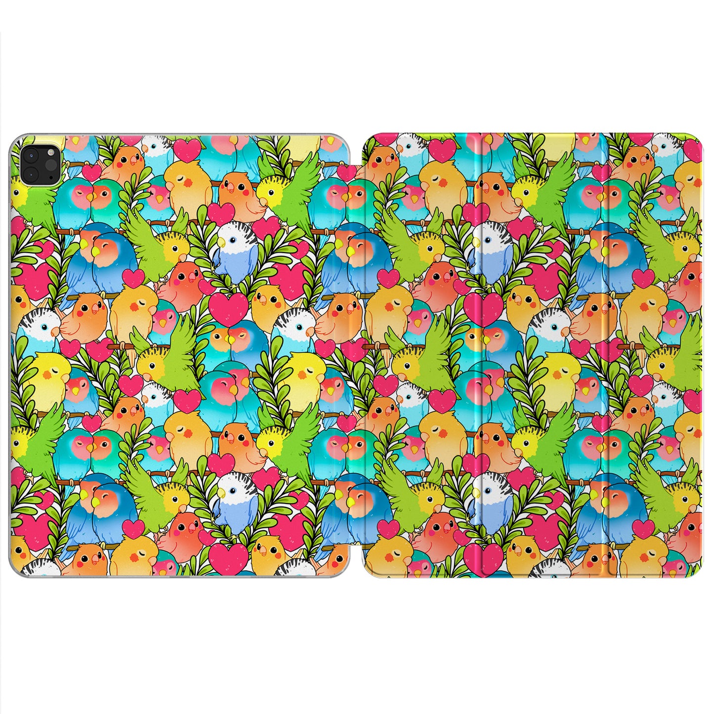 Cavka Apple iPad Smart Cover Kawaii Parrots