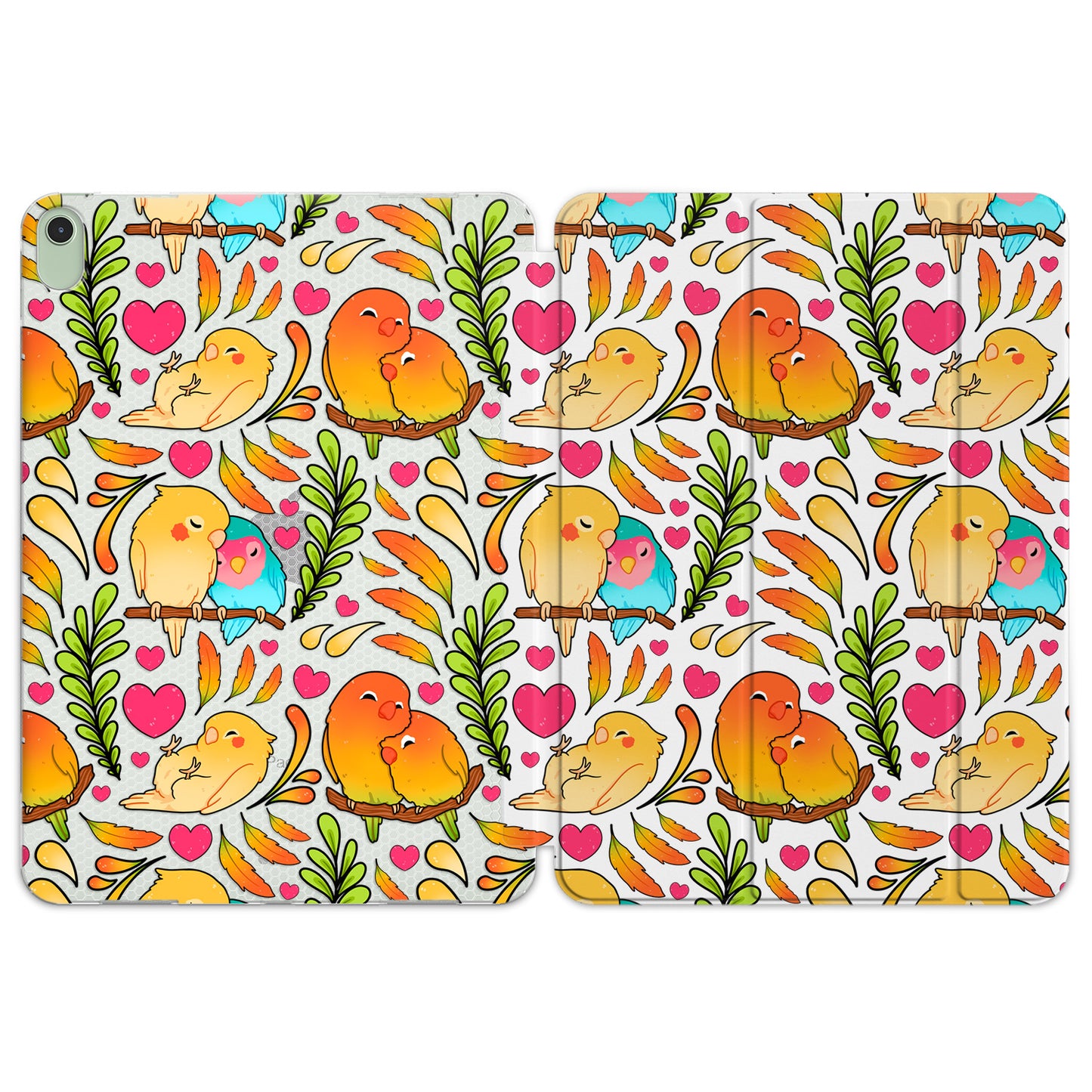 Cavka Apple iPad Smart Cover Lovely Kawaii Parrots