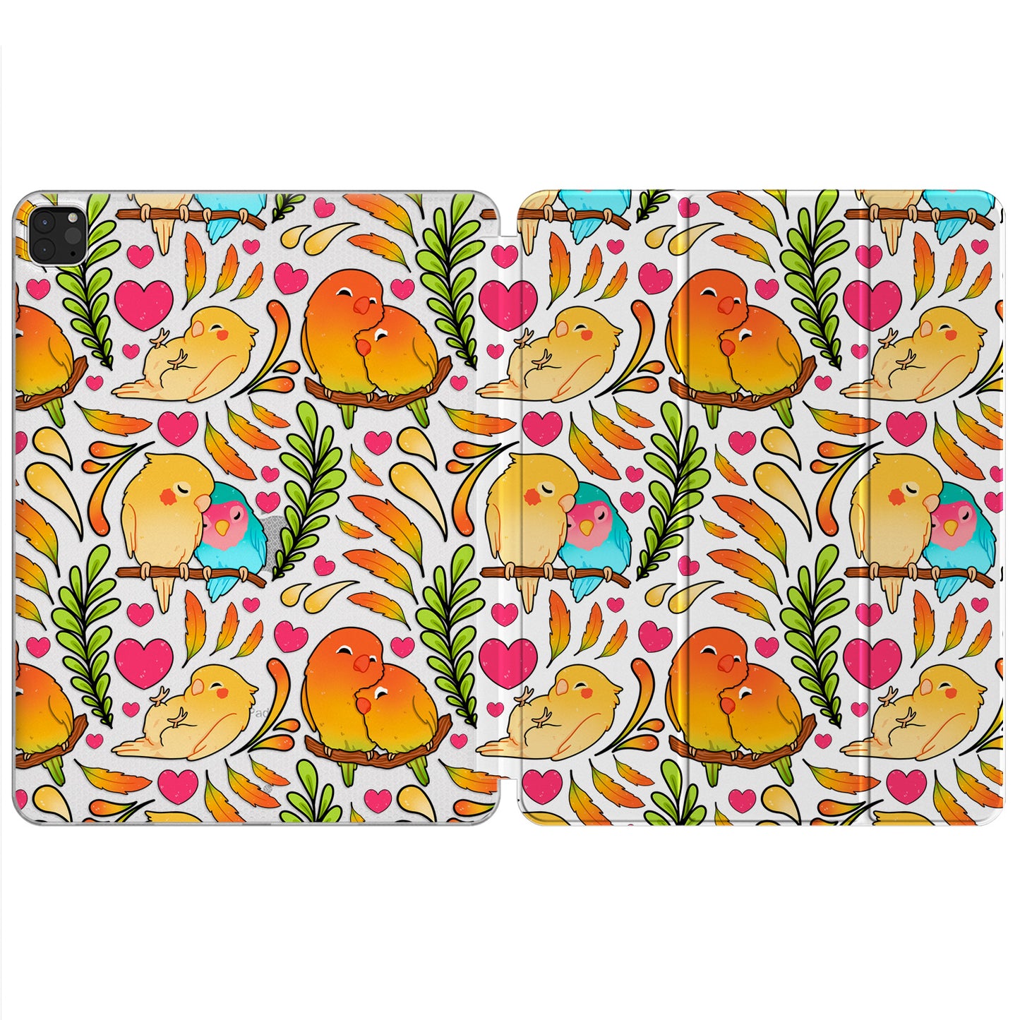 Cavka Apple iPad Smart Cover Lovely Kawaii Parrots