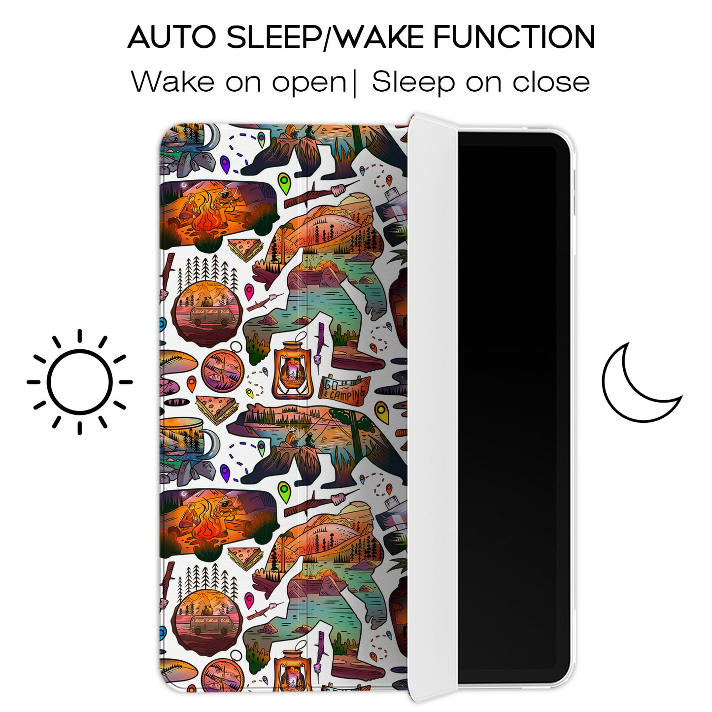 Cavka Apple iPad Smart Cover Wanderlust Forest Camp
