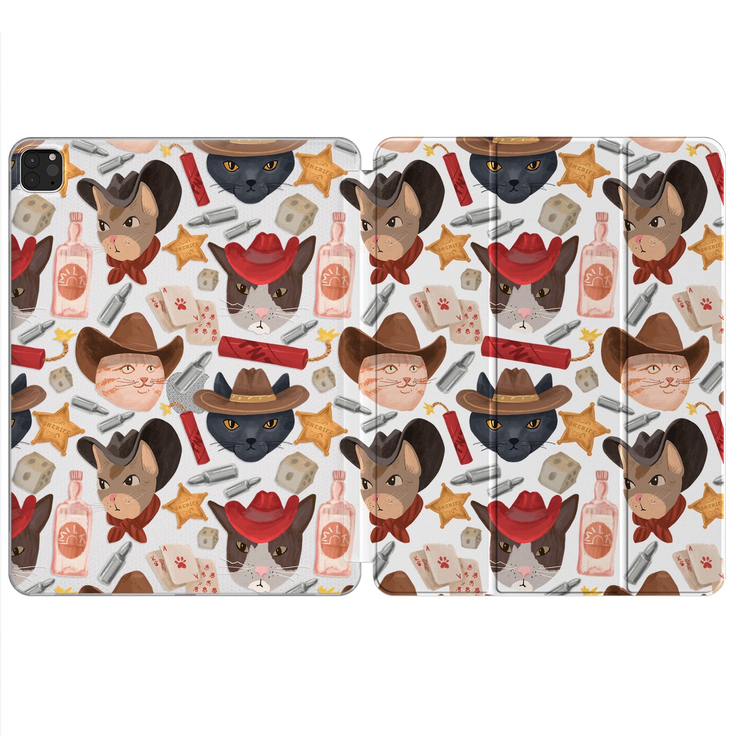 Cavka Apple iPad Smart Cover Funny Cowboy Cats