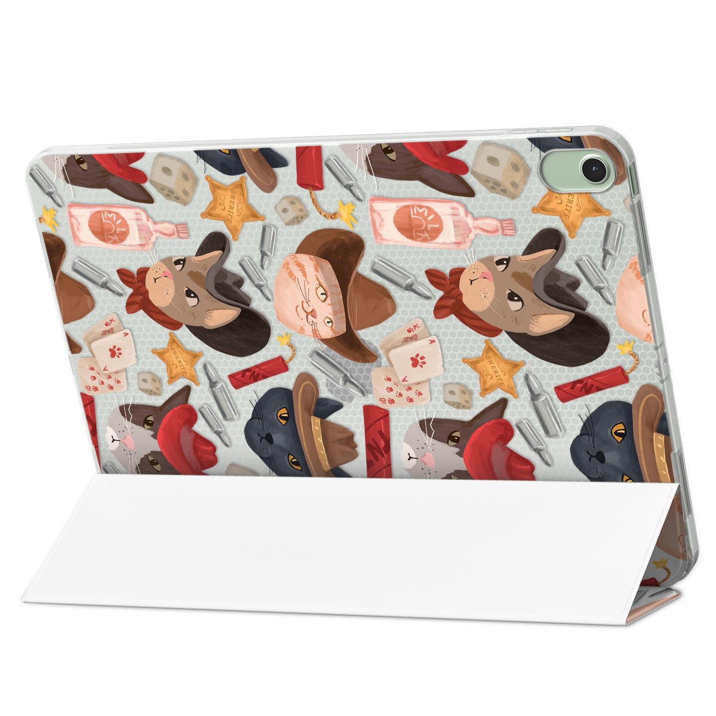 Cavka Apple iPad Smart Cover Funny Cowboy Cats