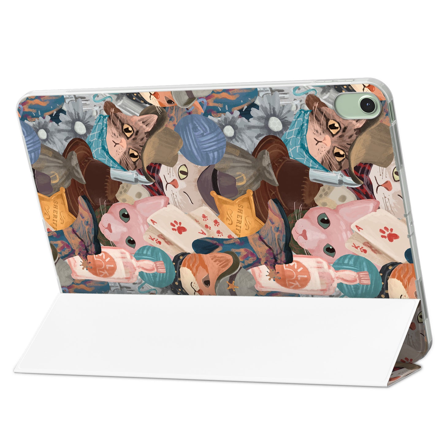 Cavka Apple iPad Smart Cover Police Cowboy Cats