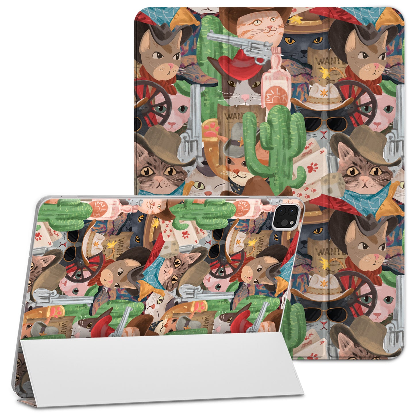 Cavka Apple iPad Smart Cover Cute Cowboy Cats
