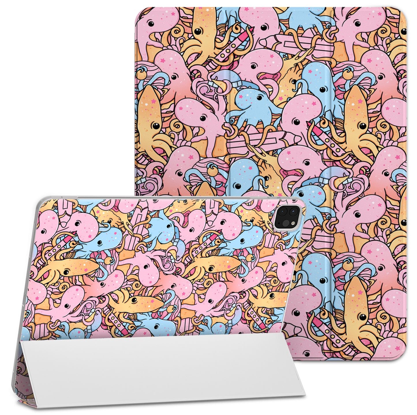 Cavka Apple iPad Smart Cover Pink Space Octopus
