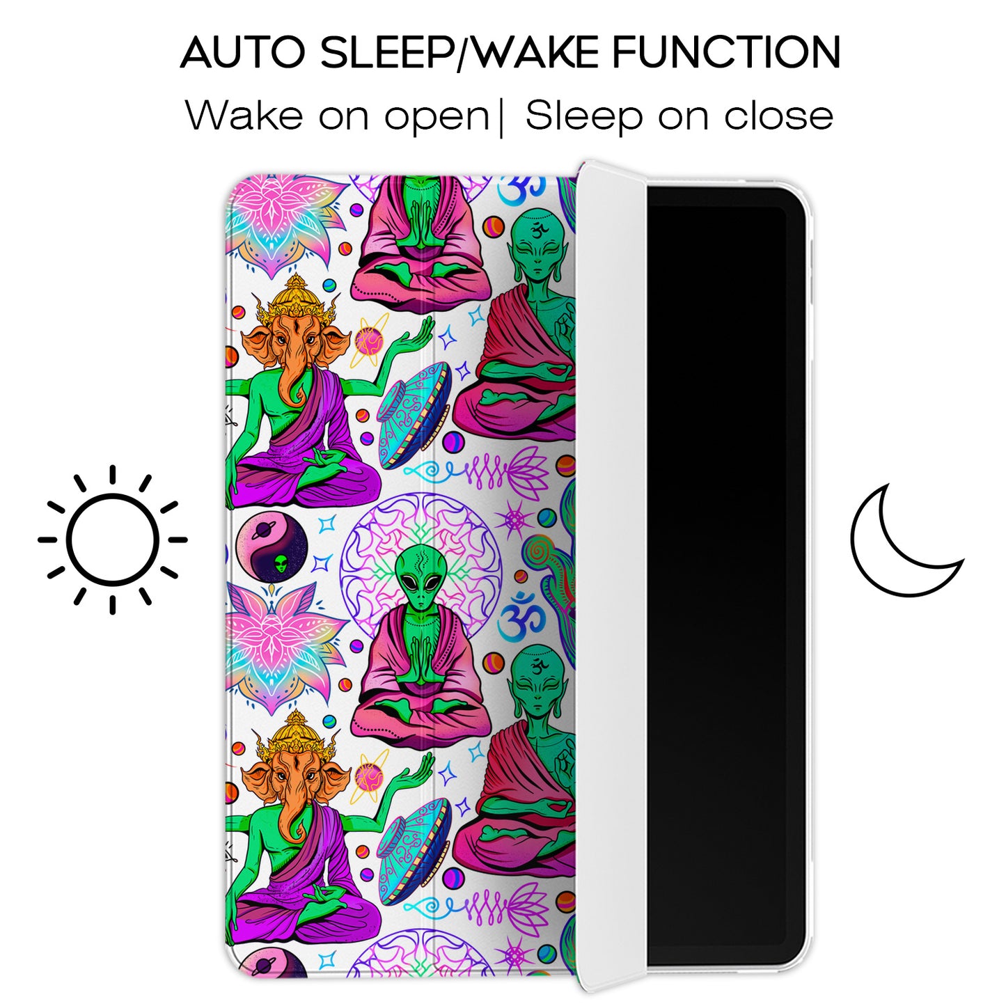 Cavka Apple iPad Smart Cover Meditation Spiritual Aliens
