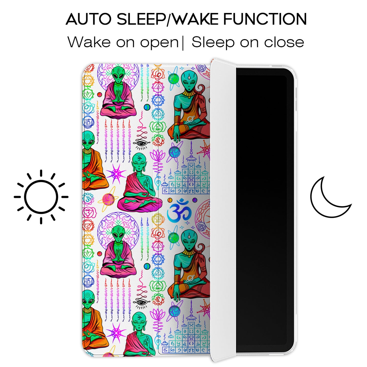 Cavka Apple iPad Smart Cover Mandala Spiritual Aliens