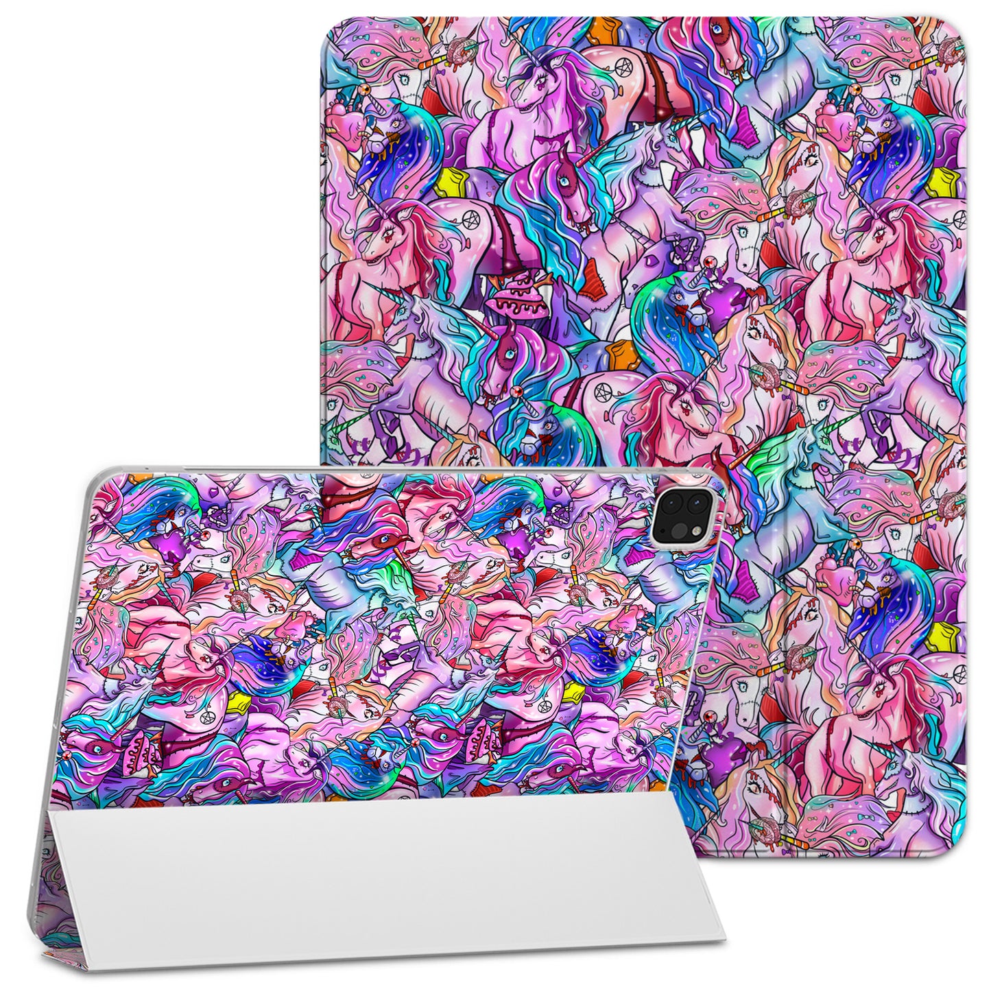 Cavka Apple iPad Smart Cover Purple Zombie Horses