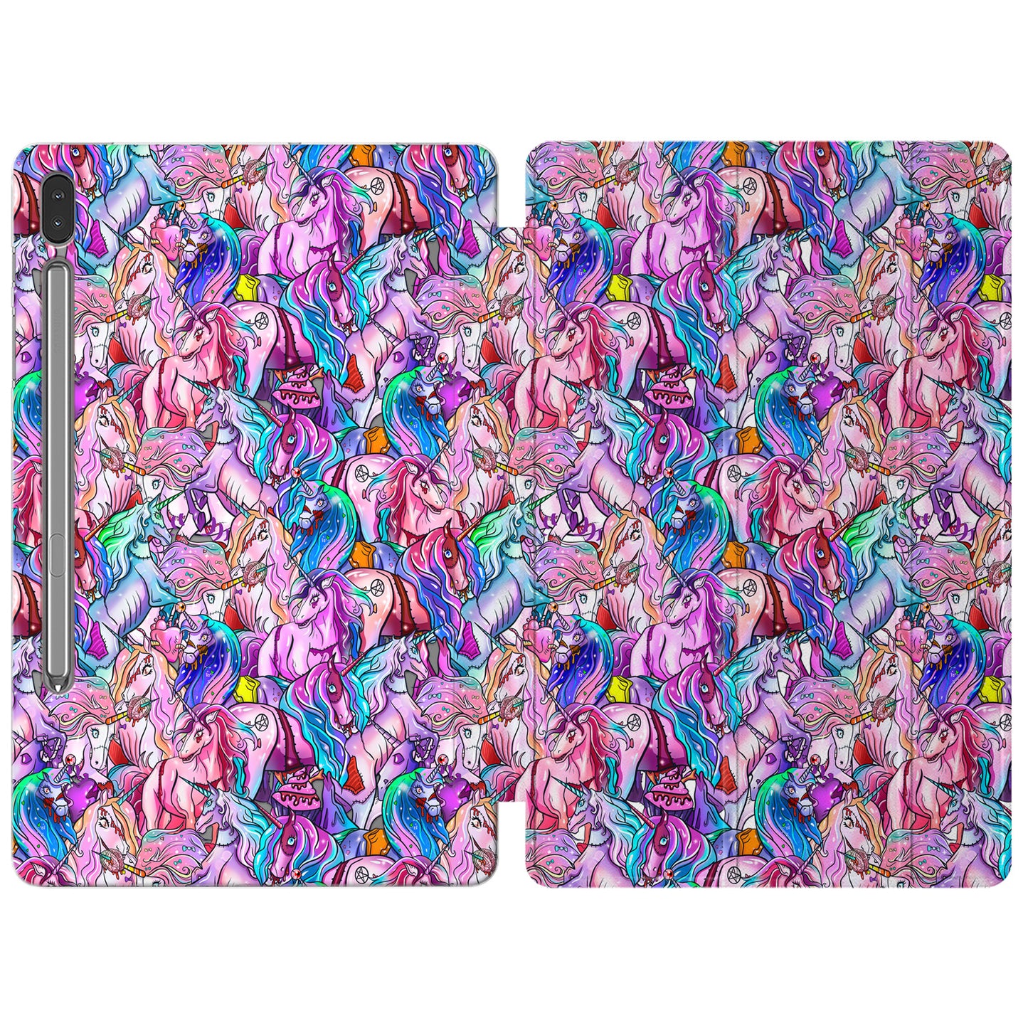 Cavka Apple iPad Smart Cover Purple Zombie Horses