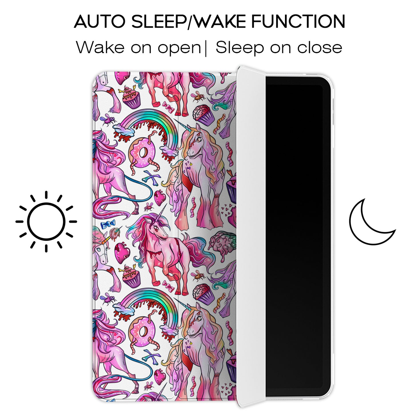 Cavka Apple iPad Smart Cover Pink Zombie Horses
