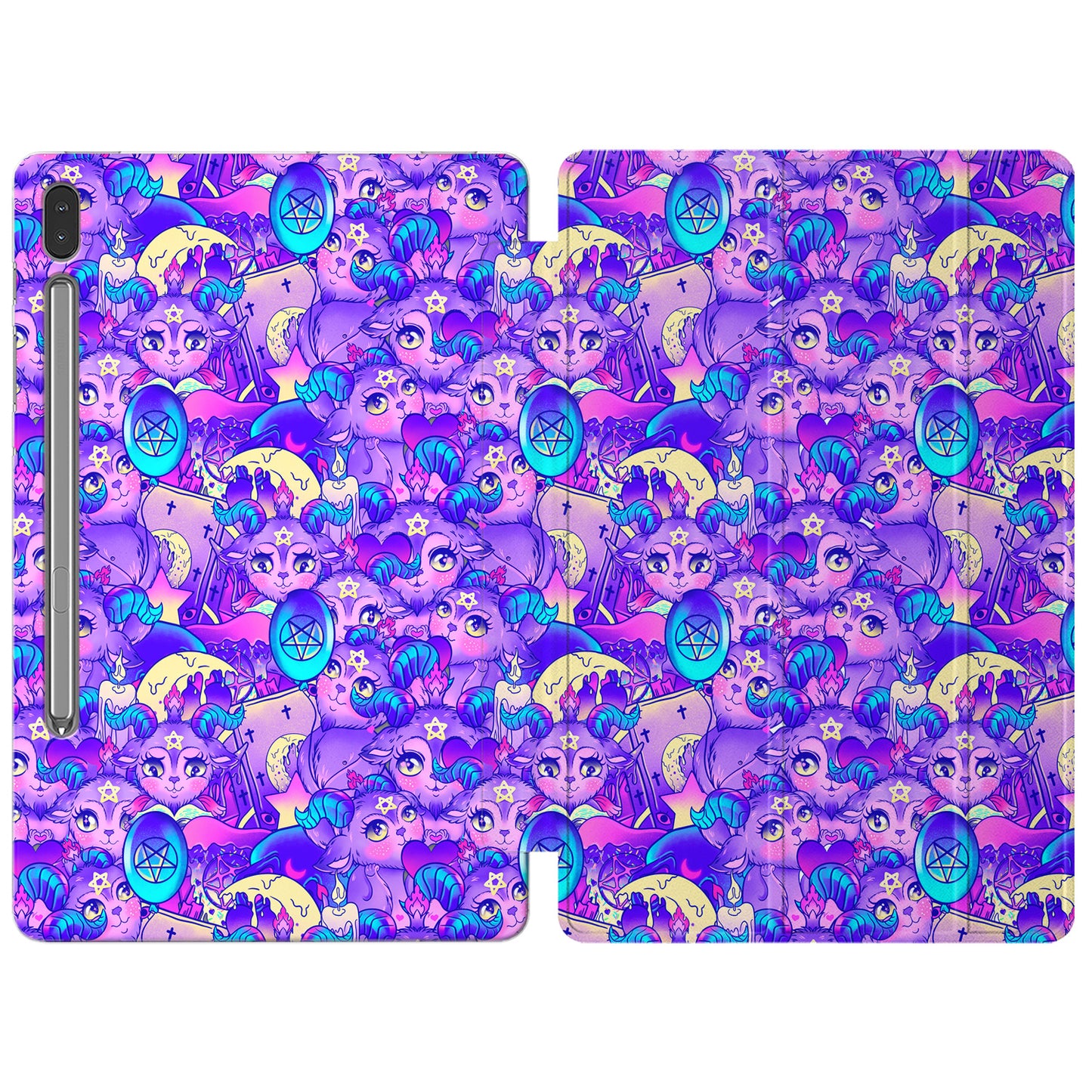 Cavka Apple iPad Smart Cover Purple Cute Baphomet