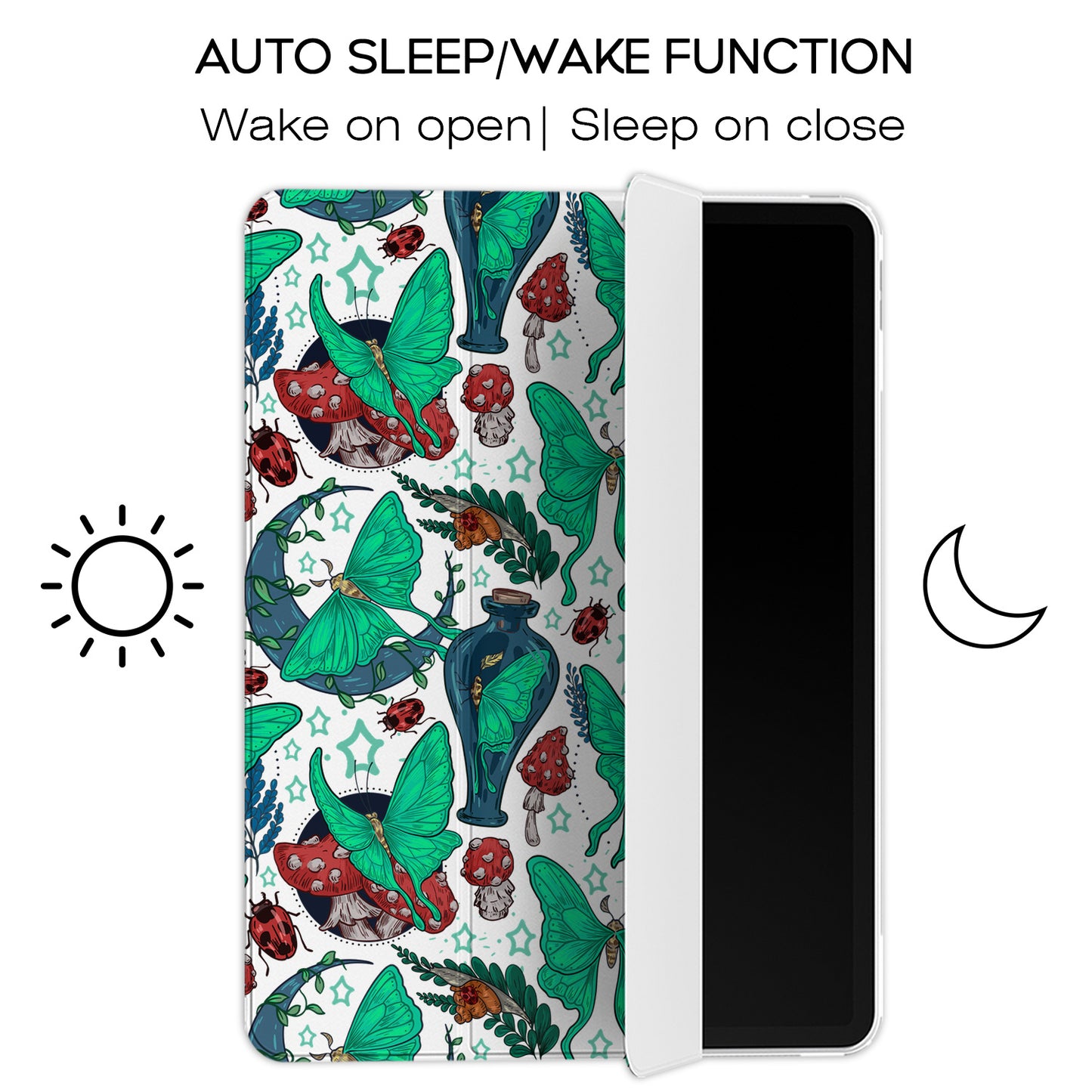 Cavka Apple iPad Smart Cover Green Moth