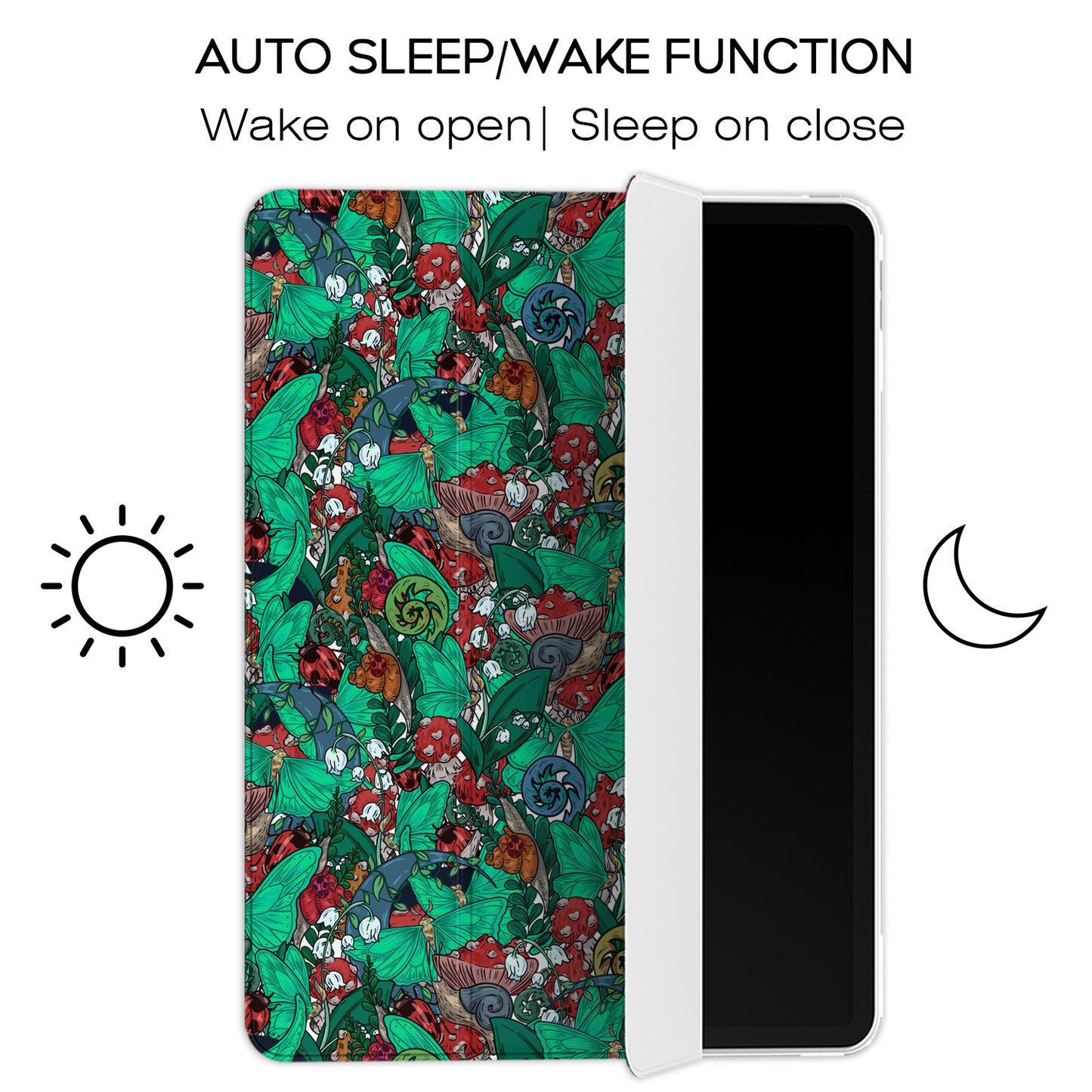 Cavka Apple iPad Smart Cover Green Luna Moth