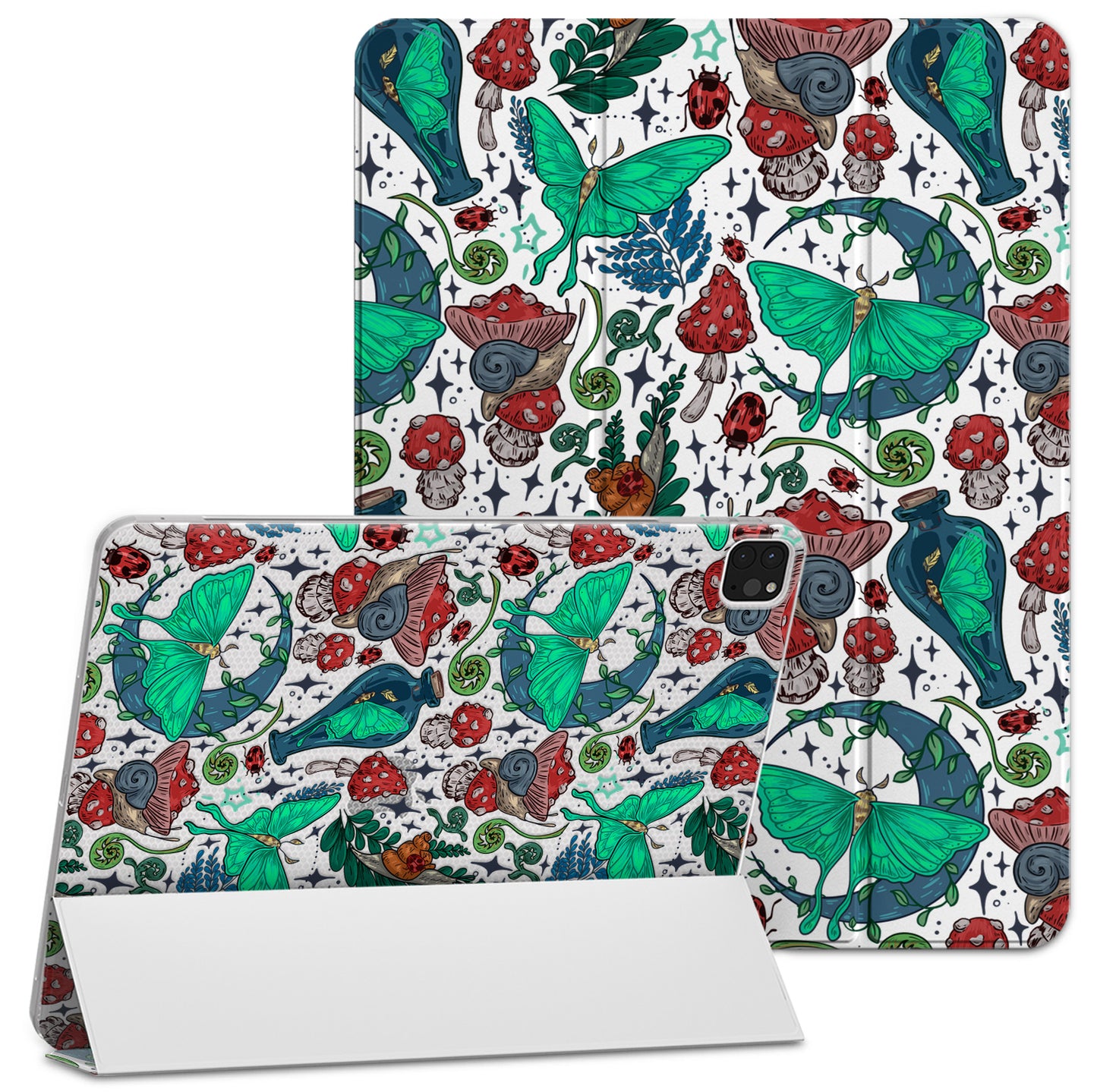 Cavka Apple iPad Smart Cover Green Garden Moth